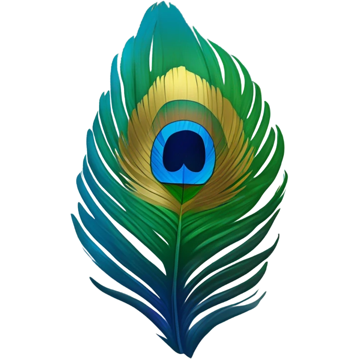 Peacock feather emoji