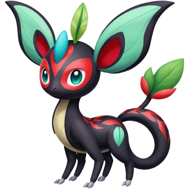 Colorful Exotic Meloetta-Darkrai-Scizor-Stitch-Fakémon-creature-hybrid emoji