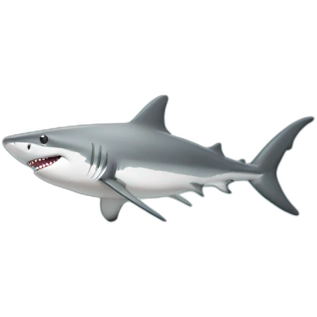 Requin avec casquette a l’envers emoji