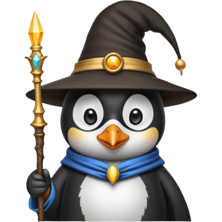 Penguin Wizard emoji