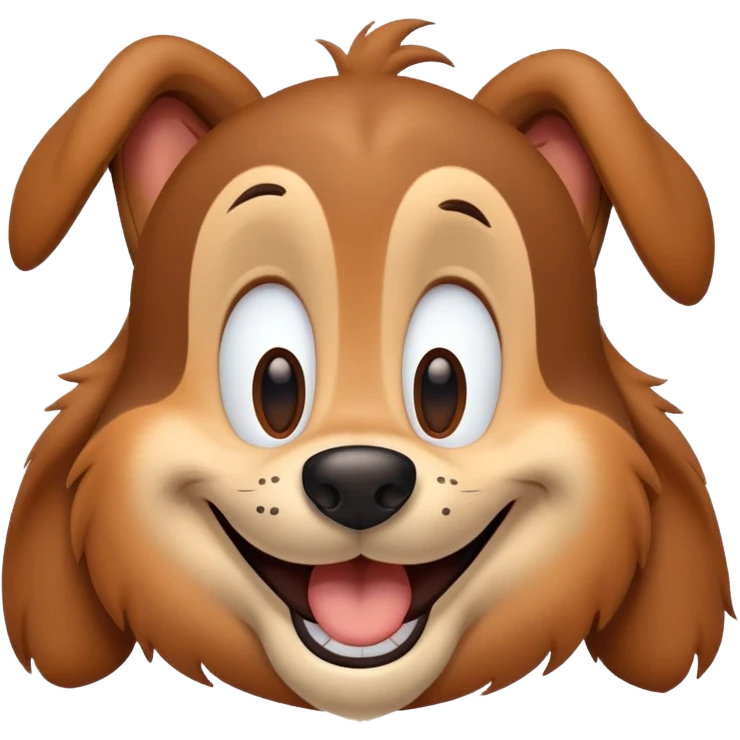goofy Disney dog smiling emoji