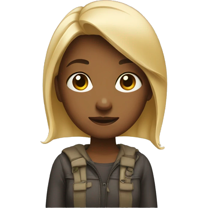 Nonchalant girl emoji