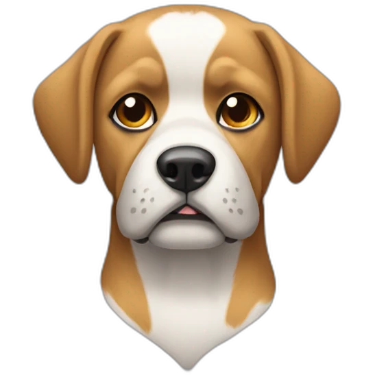Chien boxeur  emoji