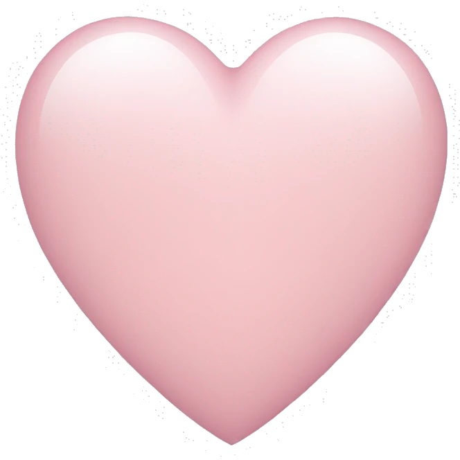 Light pink heart emoji
