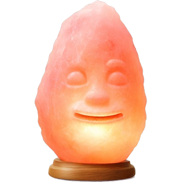 Pink Himalayan salt lamp emoji