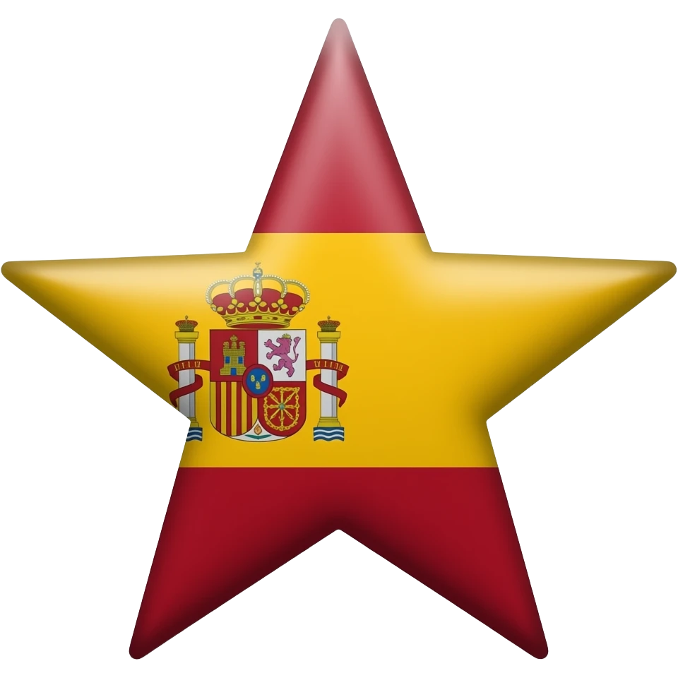 Bandera española aspa de borgoña emoji