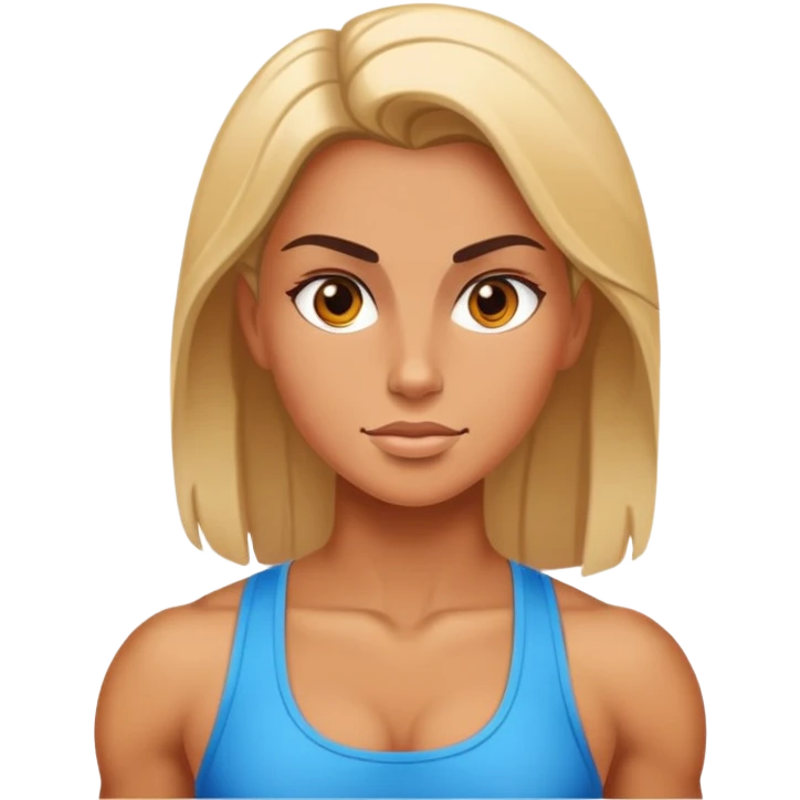 Hot strong female emoji