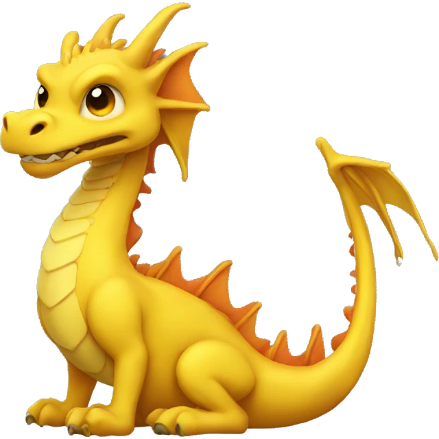 Yellow dragon named atlas emoji