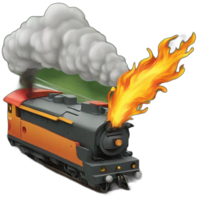 Un drageau qui lance une flamme en train de voler emoji
