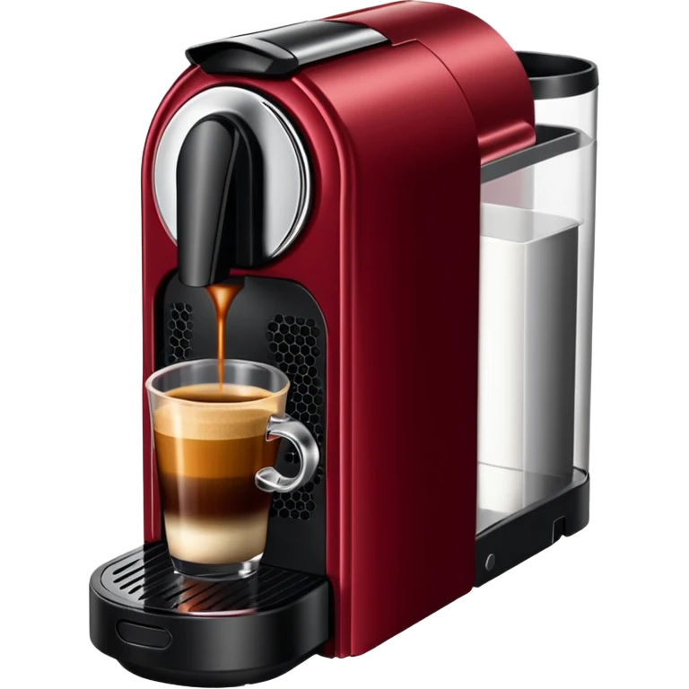 Nespresso dark red vertuo coffee pod emoji