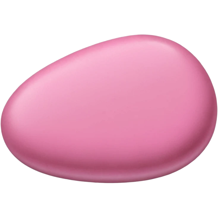 Smooth River Stone pink emoji
