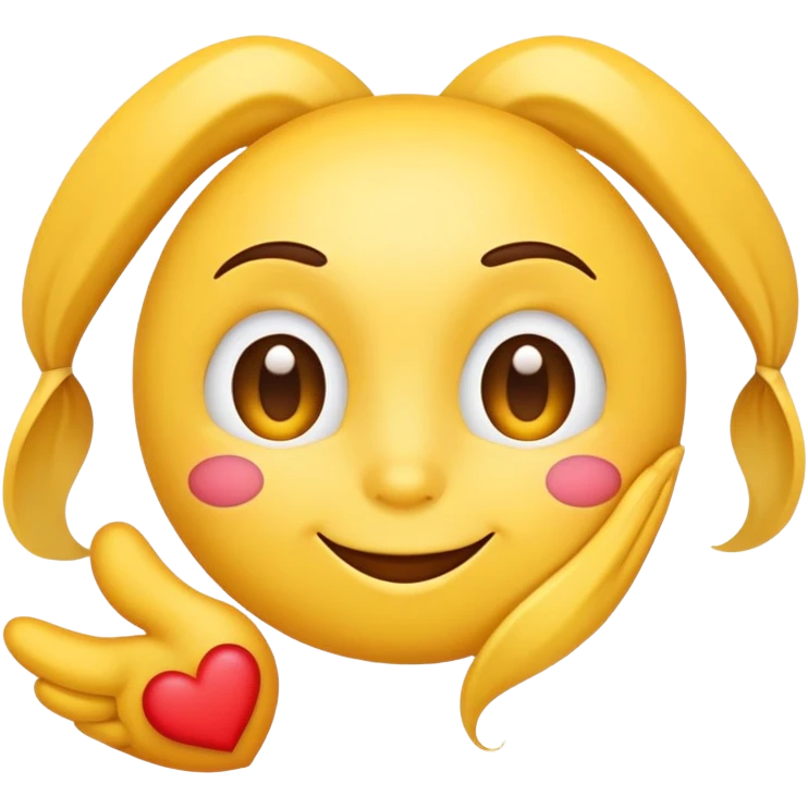 Kissy face emoji with heart eyes emoji