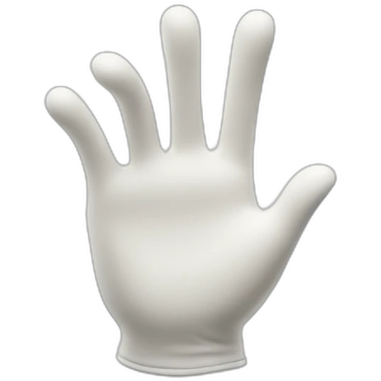 white gloved hand making an ok gesture emoji