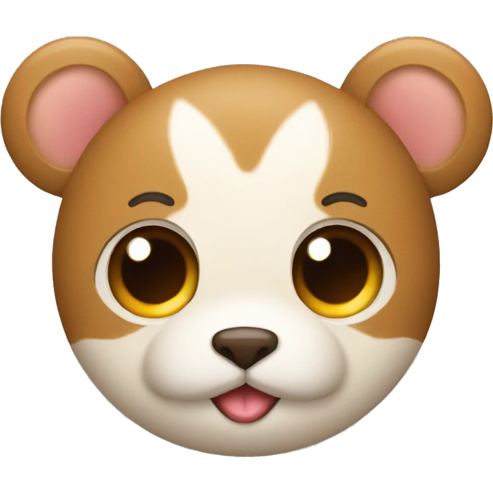 Grão de cafe fofo emoji