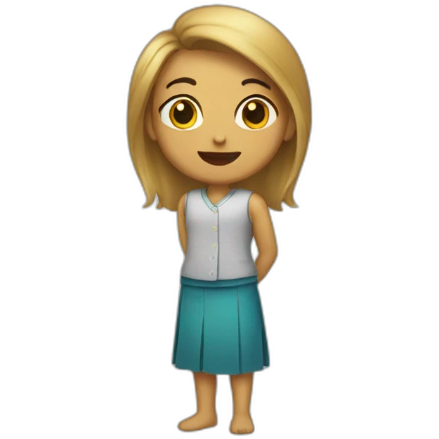 Chat en jupes emoji