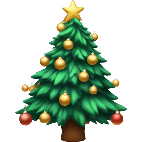 Pretty aesthetic Christmas tree emoji