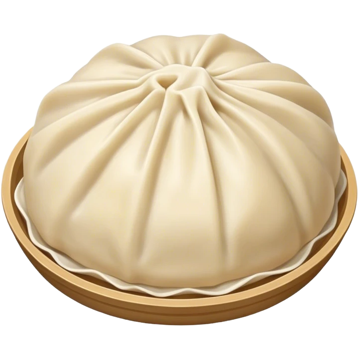 a single buuz Mongolian steamed dumpling  emoji