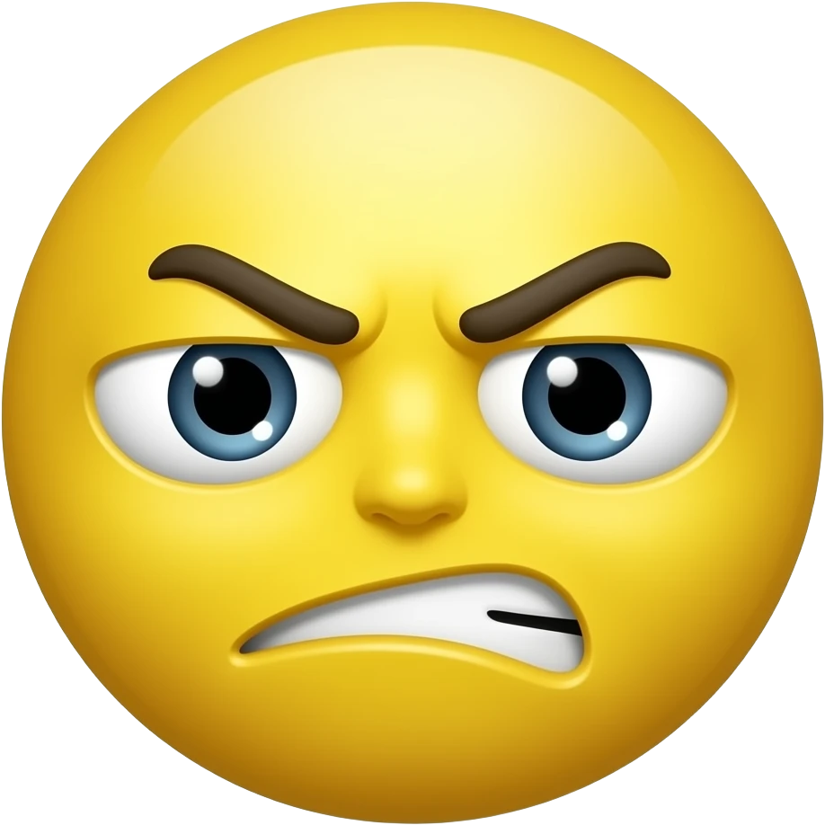 Yellow emoji troublesome emoji