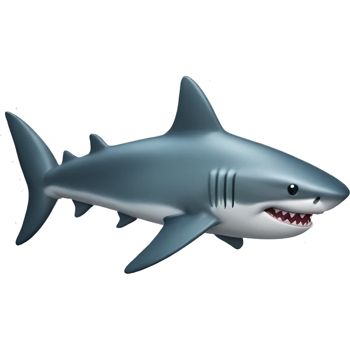 Shark with a top emoji