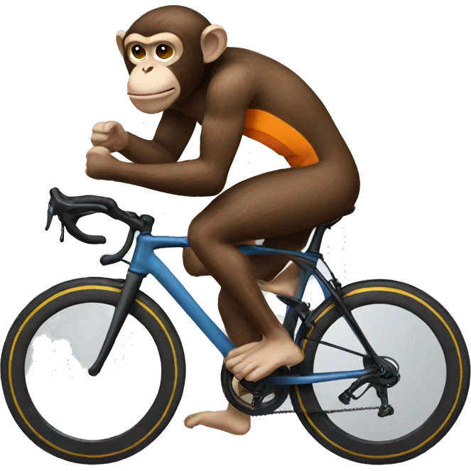 Monkey doing triathlon emoji