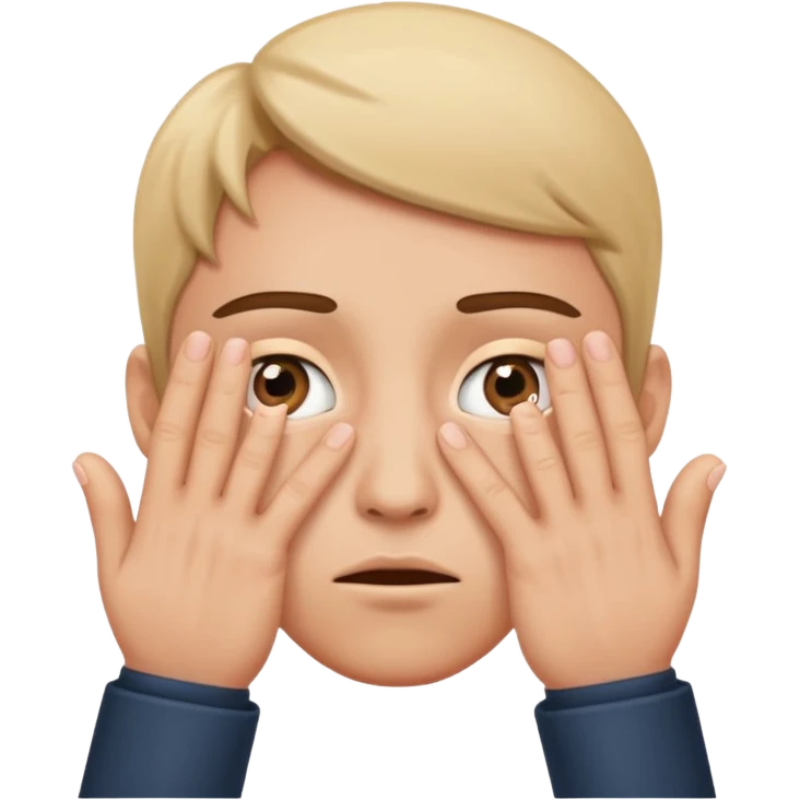 Peeking eyes through fingers emoji