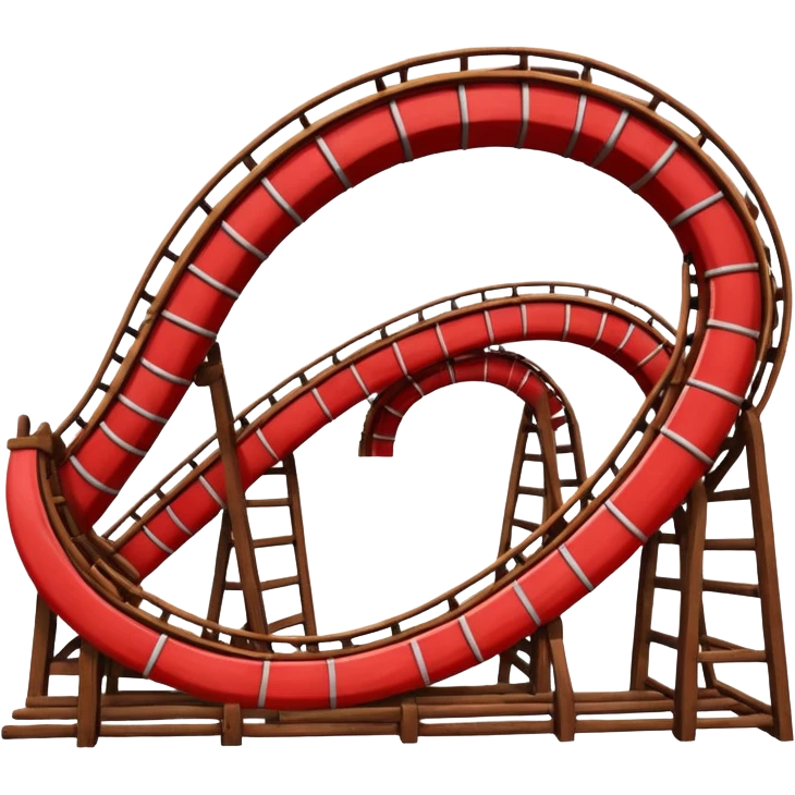 red roller coaster emoji