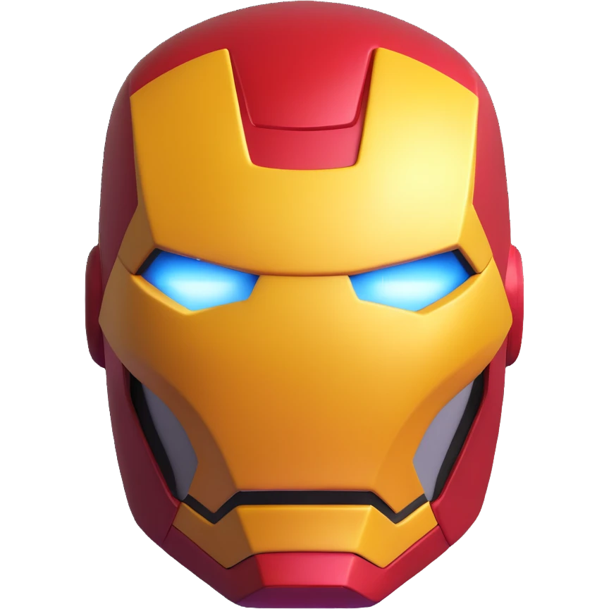 Iron Man superhero mask emoji