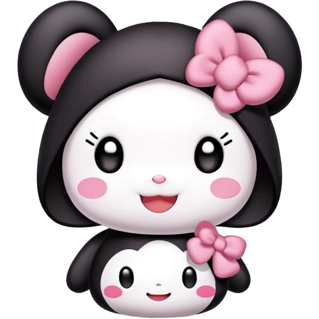 My melody with Kuromi emoji