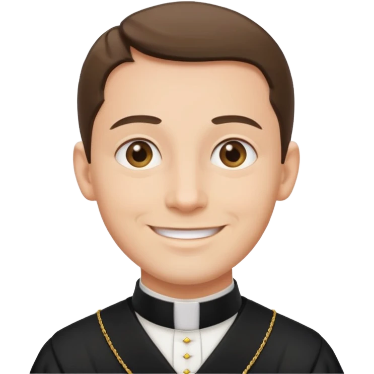 The priest who presides over the wedding emoji