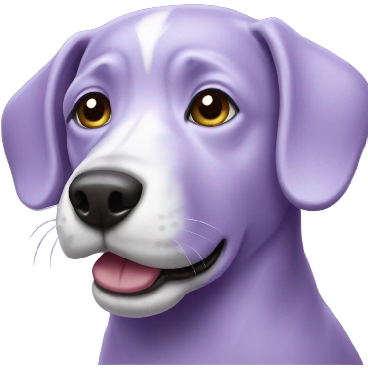 Lilac Purple dog  emoji