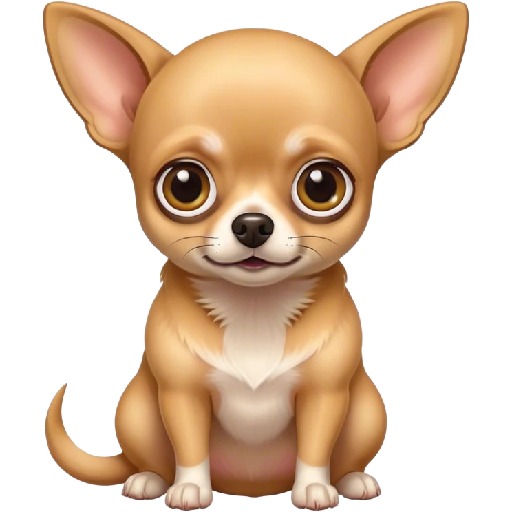 Chihuahua with huge eyes emoji