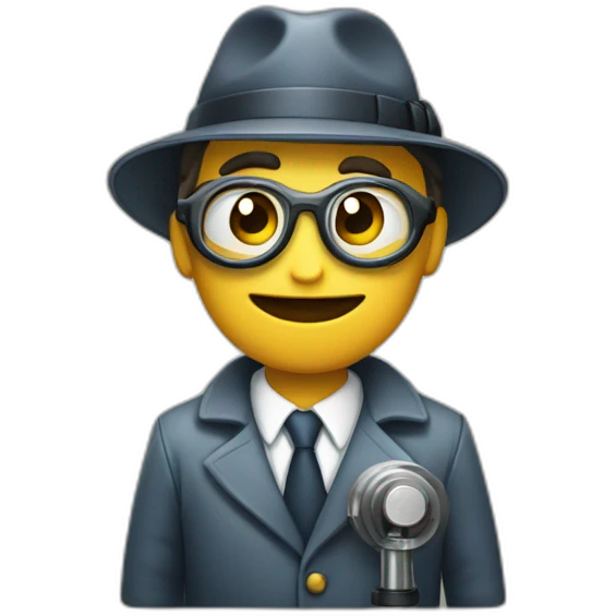 detective with a microscope emoji