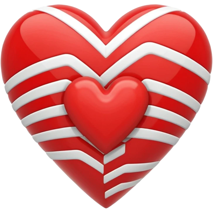 Adidas stripes heart emoji