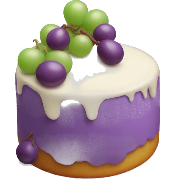 grape cake emoji