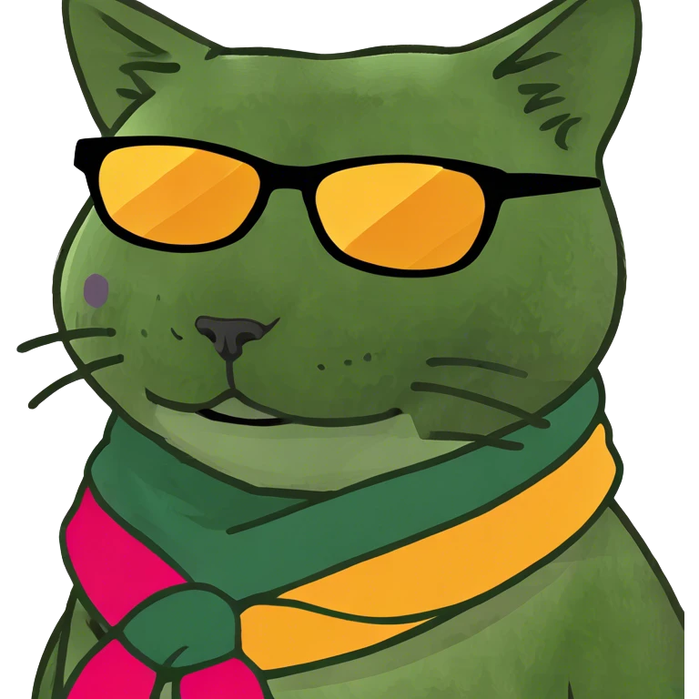 Cat with sunglasses emoji