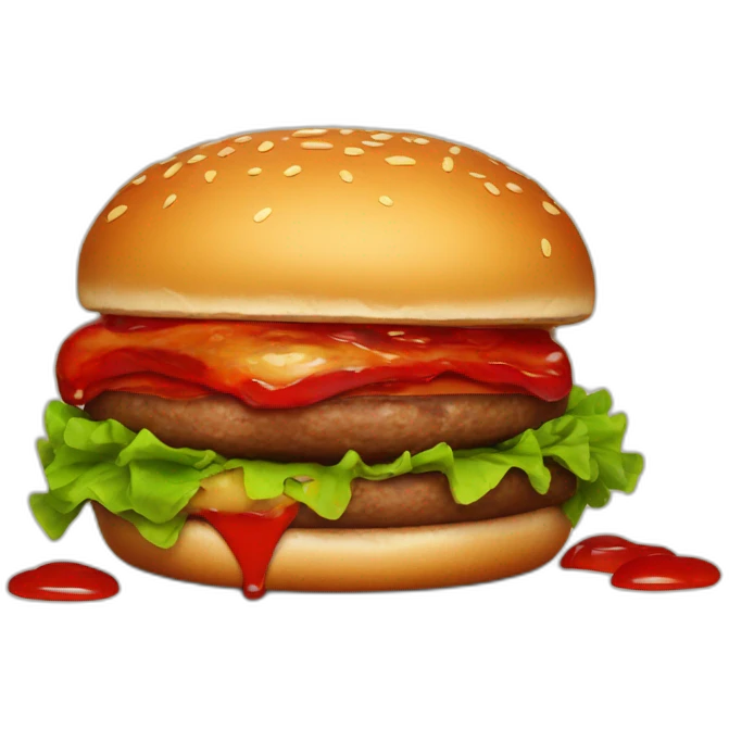 bloody burger emoji
