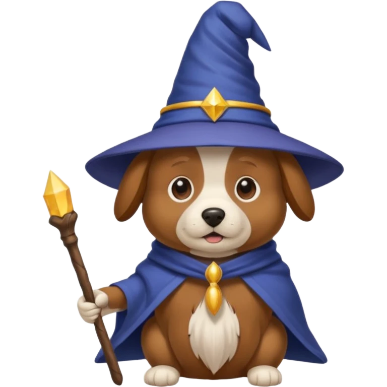 Dog wizard emoji