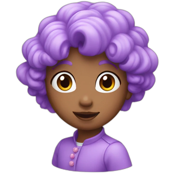 Coeur violet pastel emoji