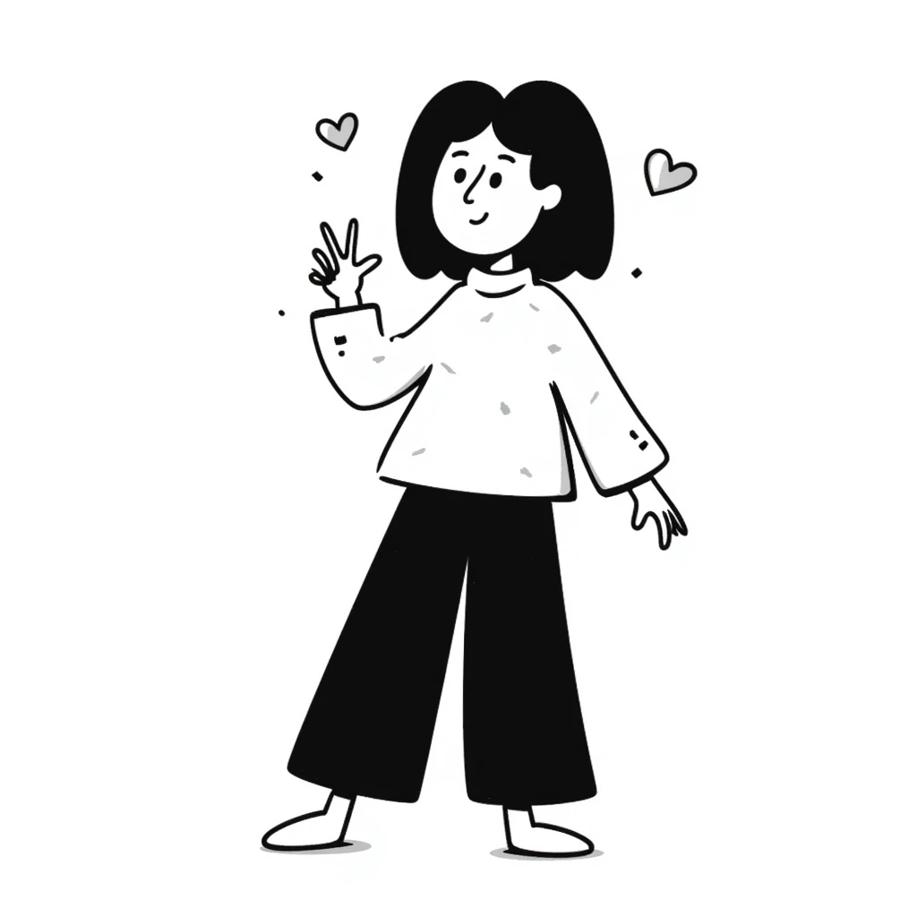 hand-drawn doodle style of 'Dana Dawson', playful, casual, with a small heart accent emoji