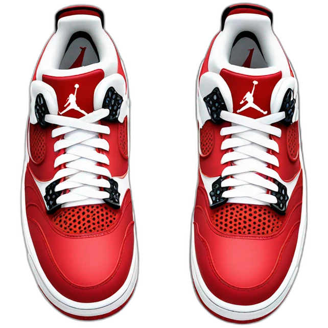 Jordan 4 red thunder emoji