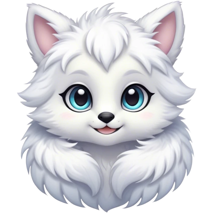 Kawaii bright fantasy ethereal anthro fursona animal emoji