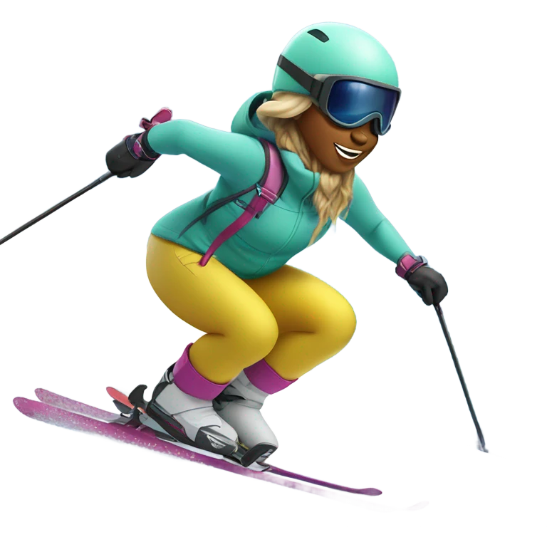 Erin skiing  emoji