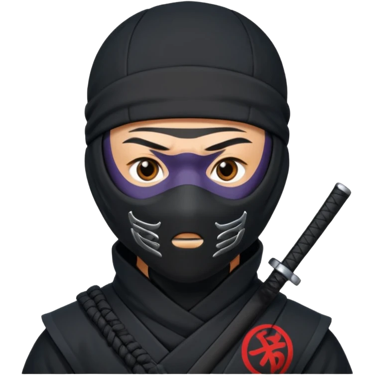 Ninja with MB written on it emoji