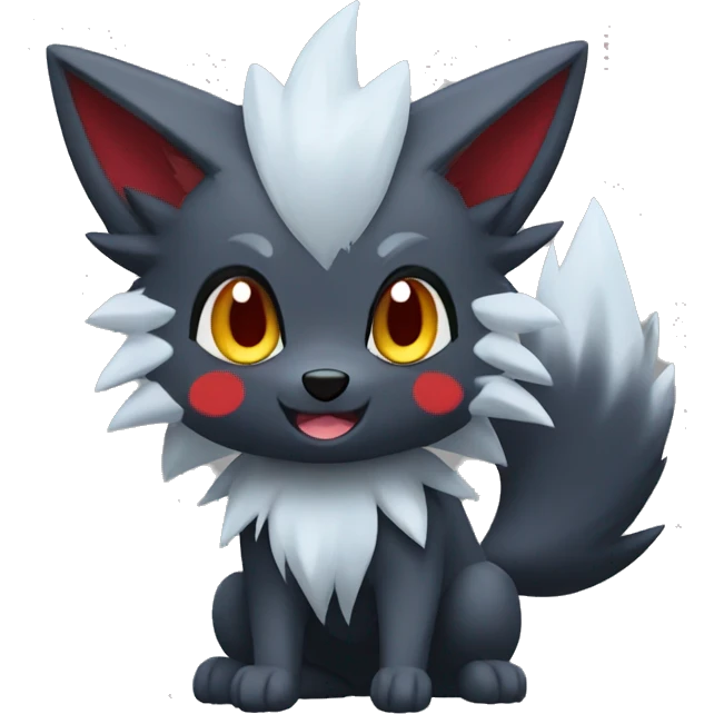 Chibi Zorua-Zoroark-Mightyena emoji