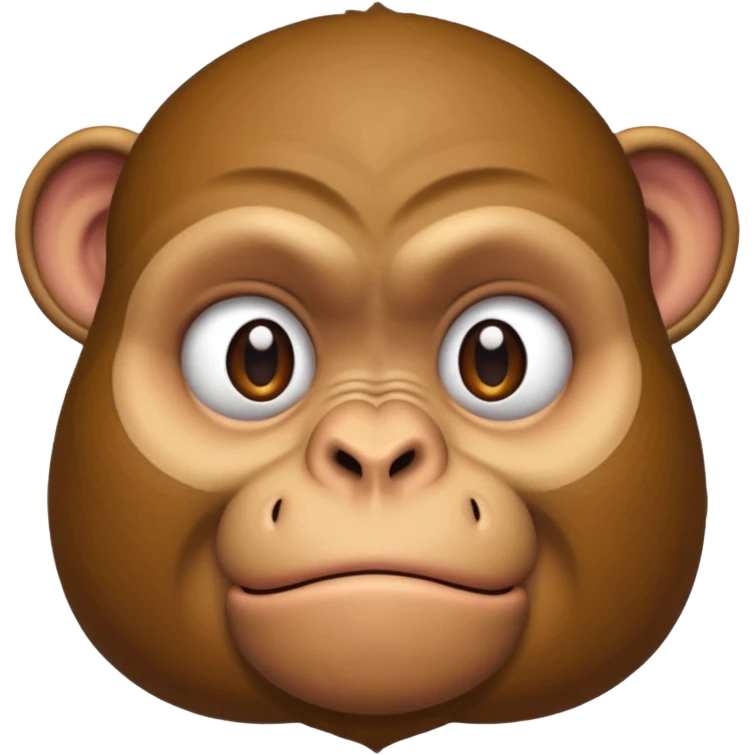 fat ugly monkey upset because it’s fat emoji