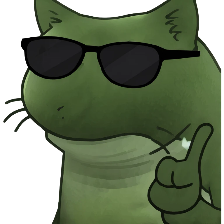 Cat with sunglasses emoji