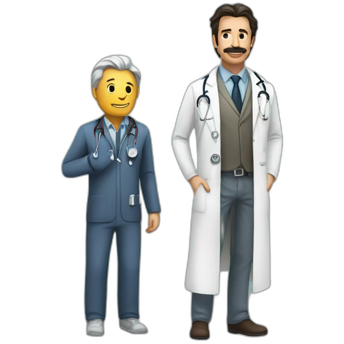 Caw and doctor emoji