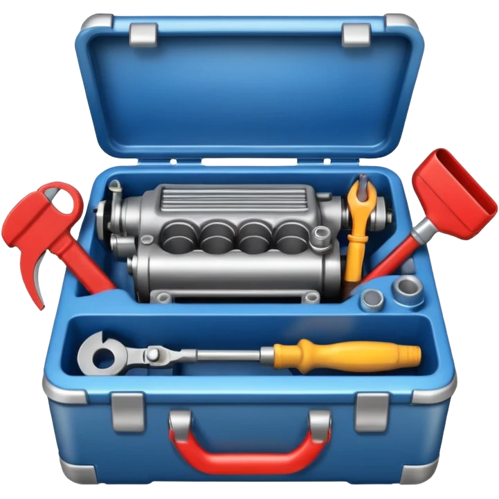 generate me a repair kit with a car engine emoji