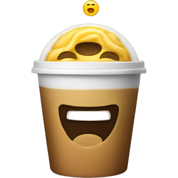 Cofre in a disposable cup emoji