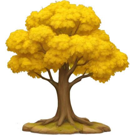 yellow tree emoji